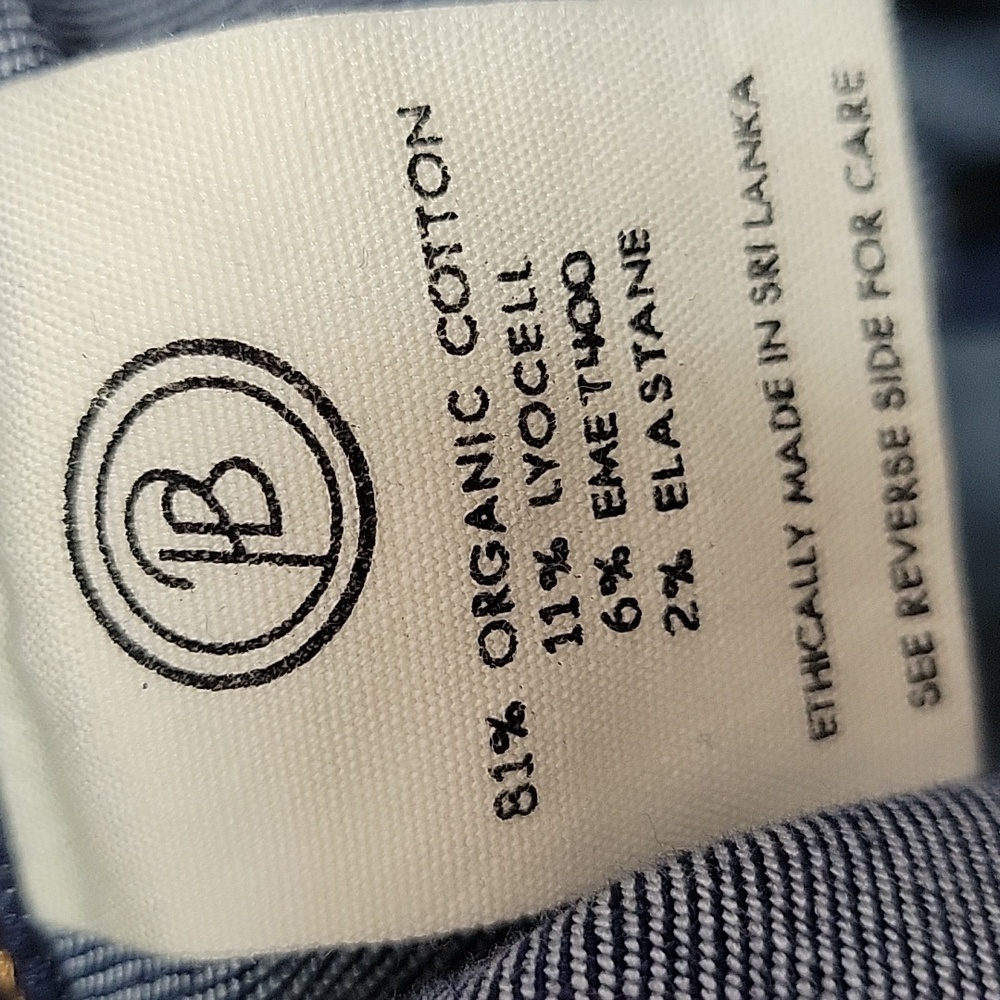Porter Blue Organic Cotton Bonnie Bibb Classic Blue Denim Overalls - Picture 10 of 13